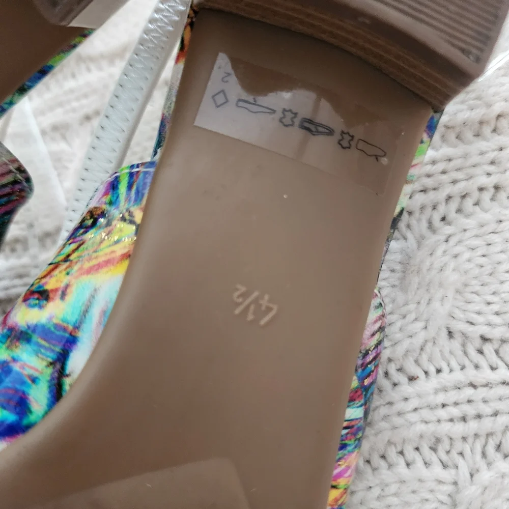 Peter Kaiser Tropical Floral Slingback Flats -Vibrant  Multicolor.7.5US - Picture 11 of 15